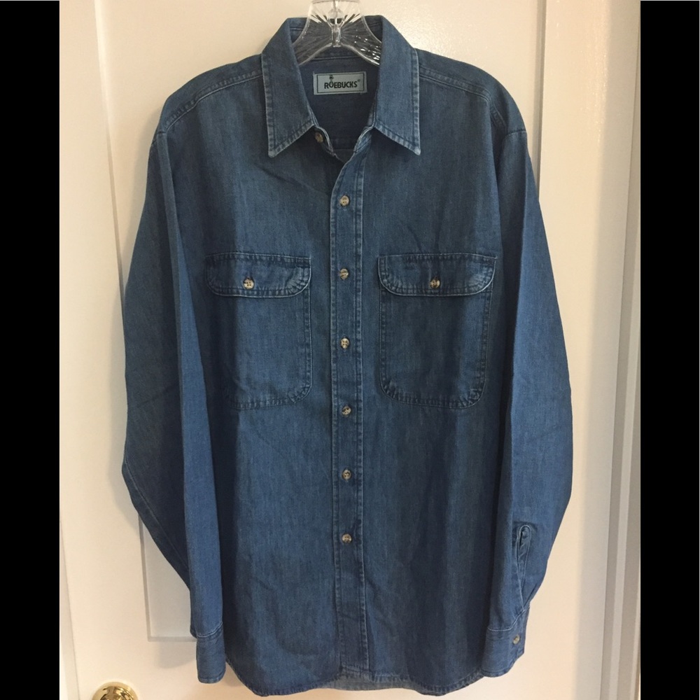 Roebucks Very Vintage Men’s Denim Workshirt  M